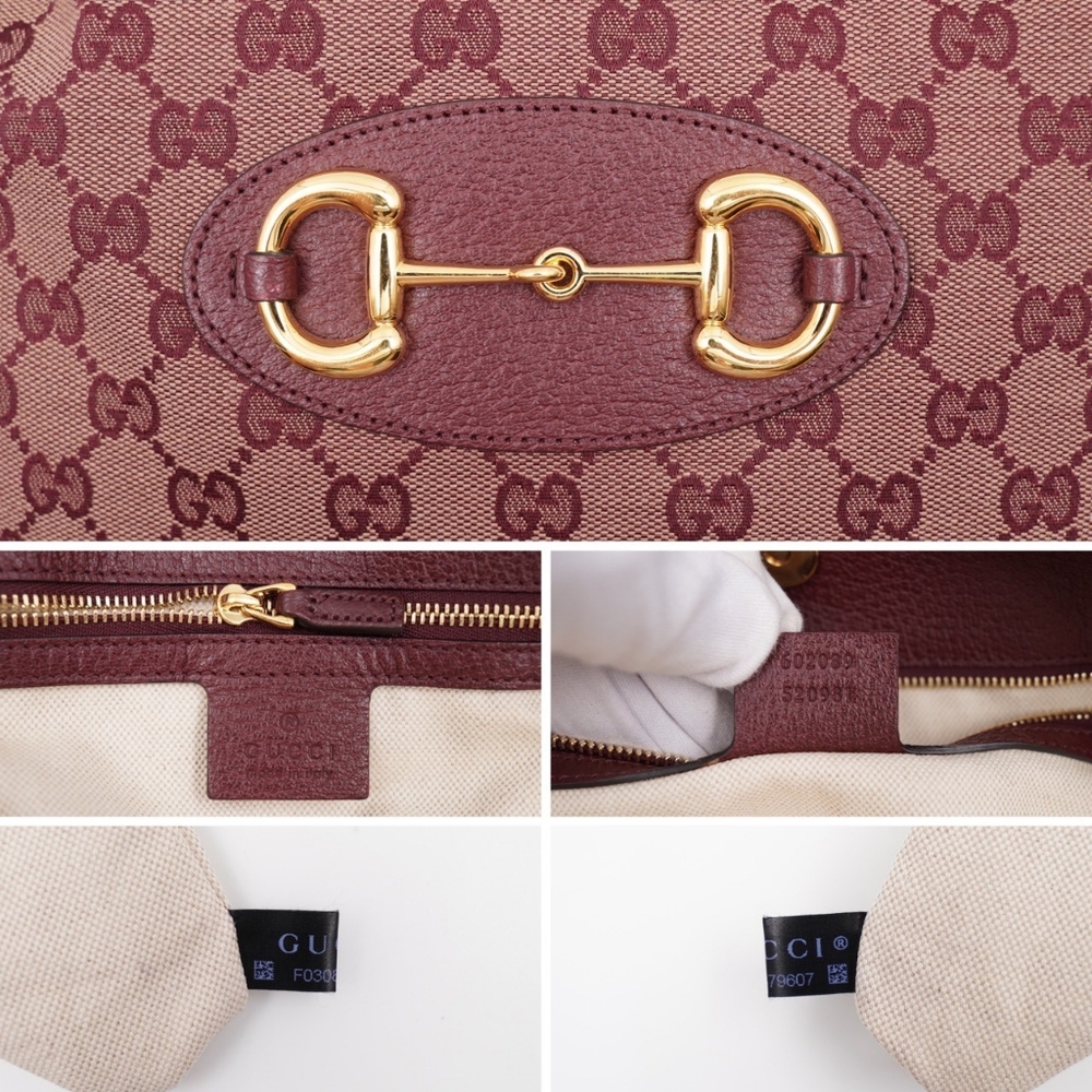 CD12 💖 Gucci Horsebit 1955 Messenger Bag GG Canvas Large - Picture 9 of 14